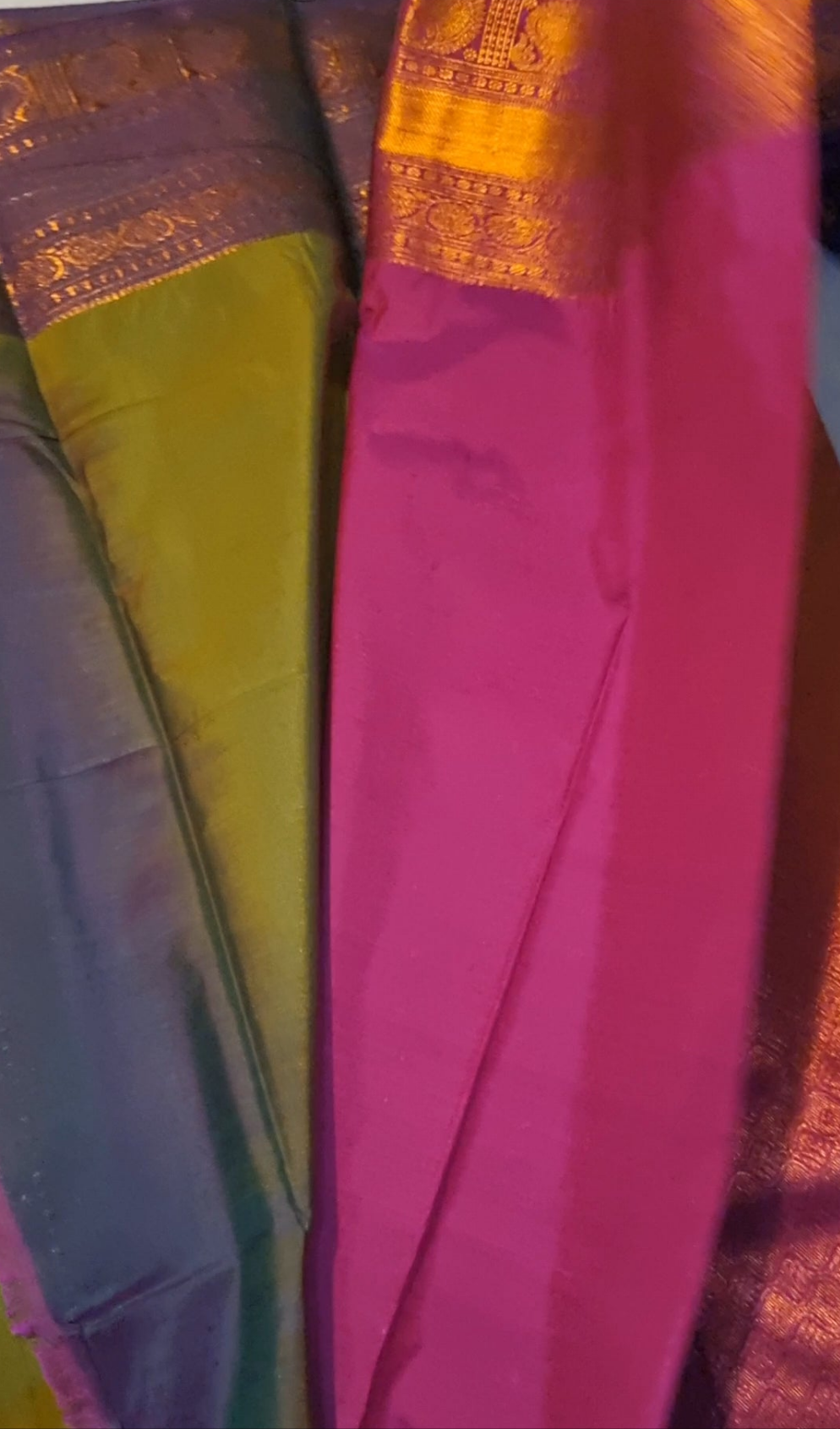 Handloom semi kanchi silk sarees