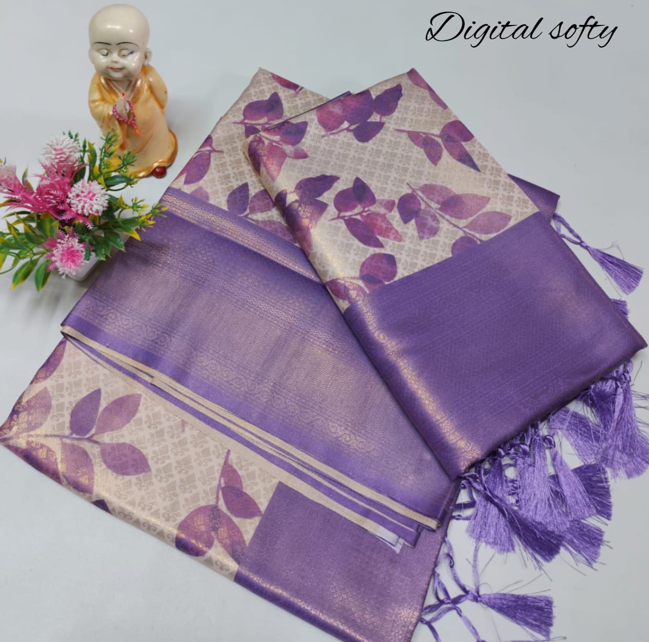 Digital soft silk sarees