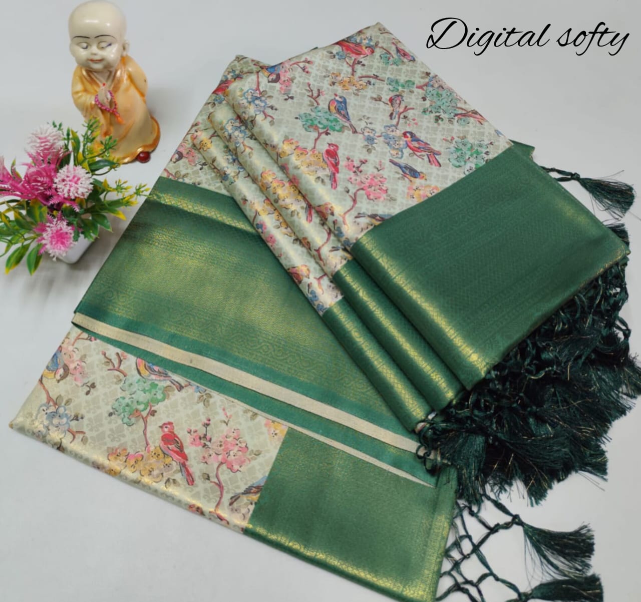 Digital soft silk sarees