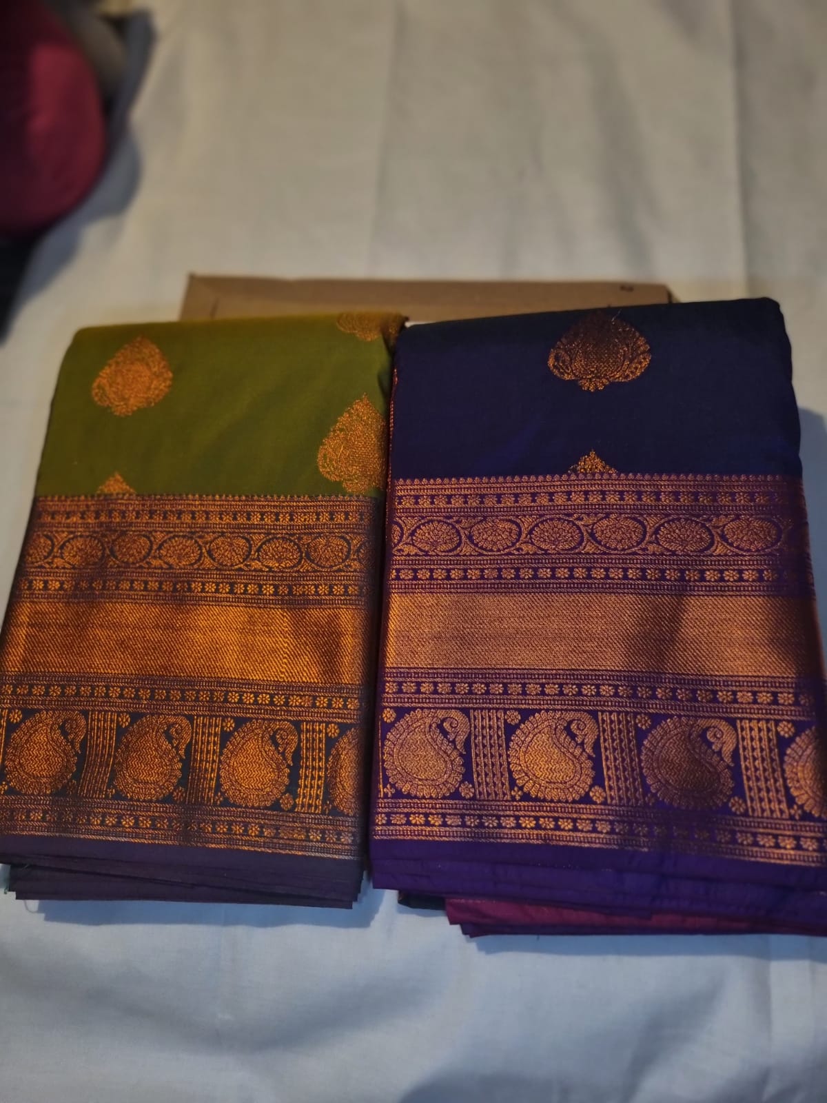 Handloom semi kanchi silk sarees