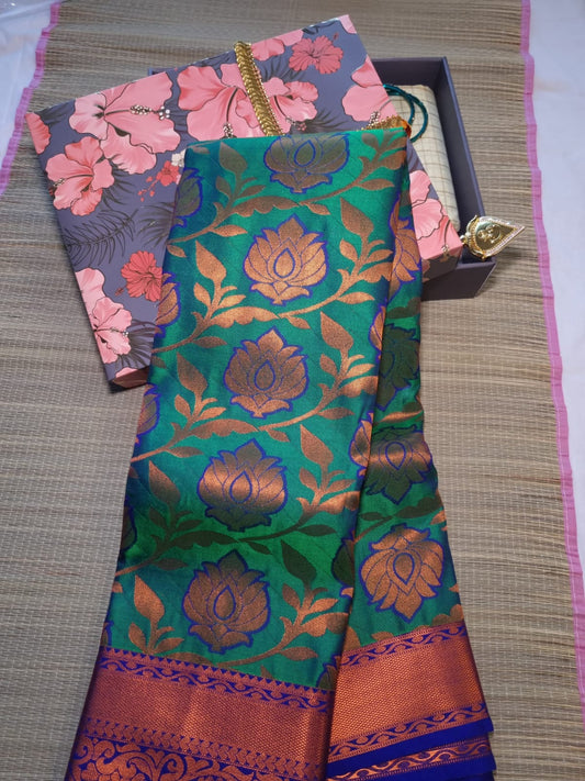 Premium Kanchipuram semi silk saree